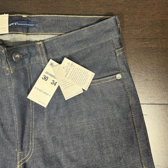 Levi's 501 Jeans 30 x 34 Japanese Selvedge Denim Straight Zip Fly Blue Tab 82 - Picture 2 of 9
